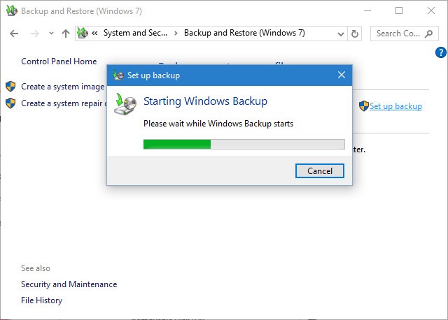Full Backup of Windows 10