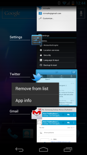 switch apps or remove