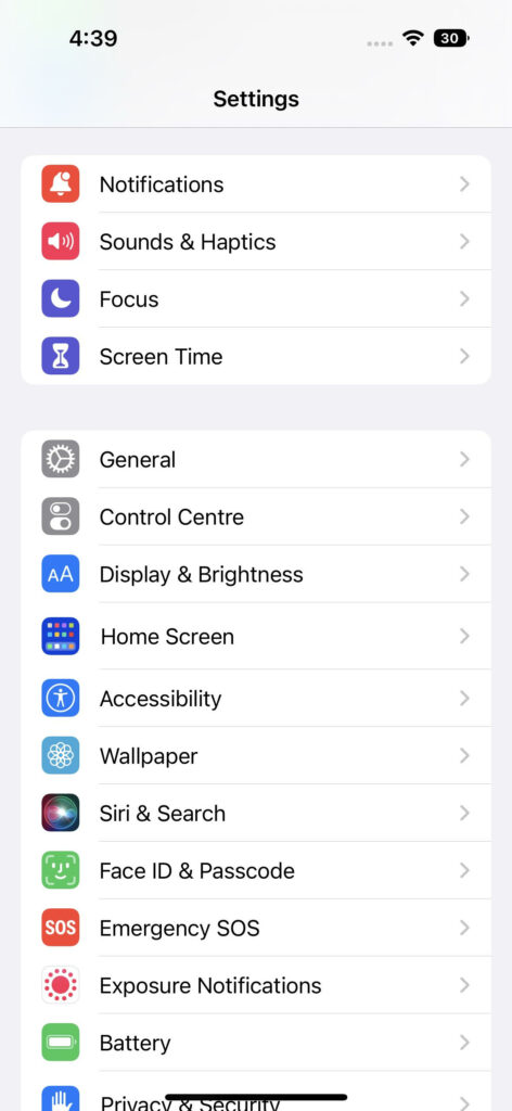 Disable Always On Display on iPhone 14 Pro