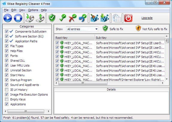 freeware registry cleaner
