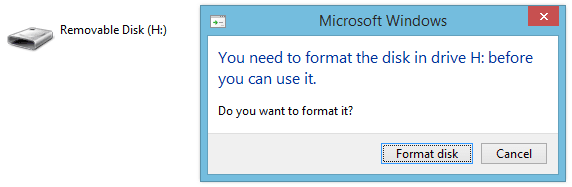 You Need to Format the Disk in Drive Before You Can Use It