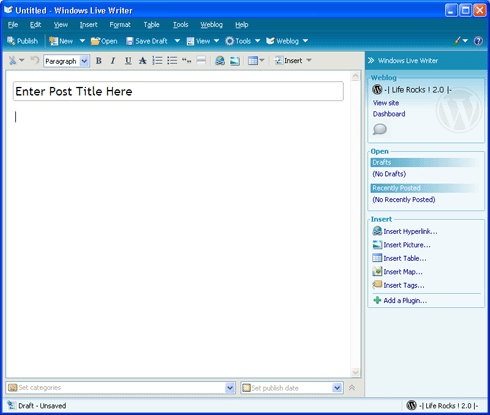 Windows Live Writer