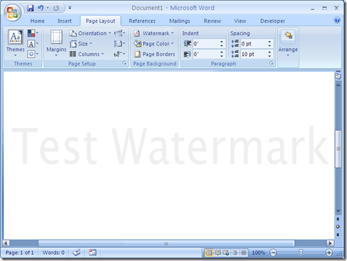 Watermarked document
