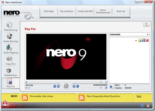 nero 9 smart start free download