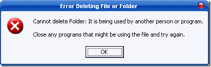 Error Deleting Folder