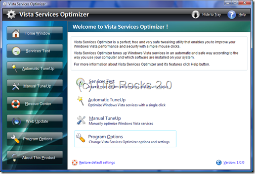 Vista Service Optimizer