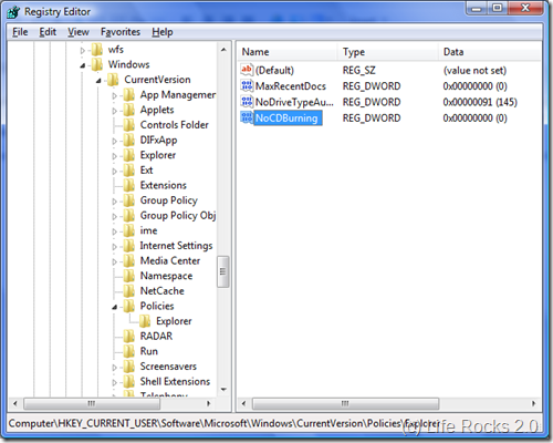 Registry Editor